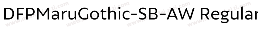 DFPMaruGothic-SB-AW Regular字体转换